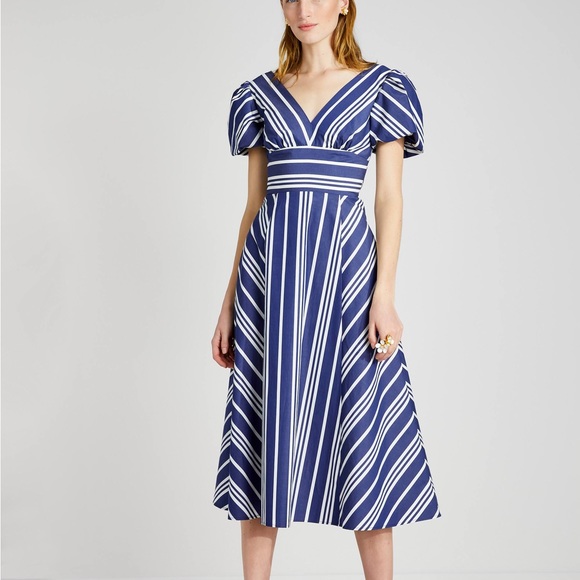 Kate Spade Cafe Stripe Midi Dress - Picture 7 of 11
